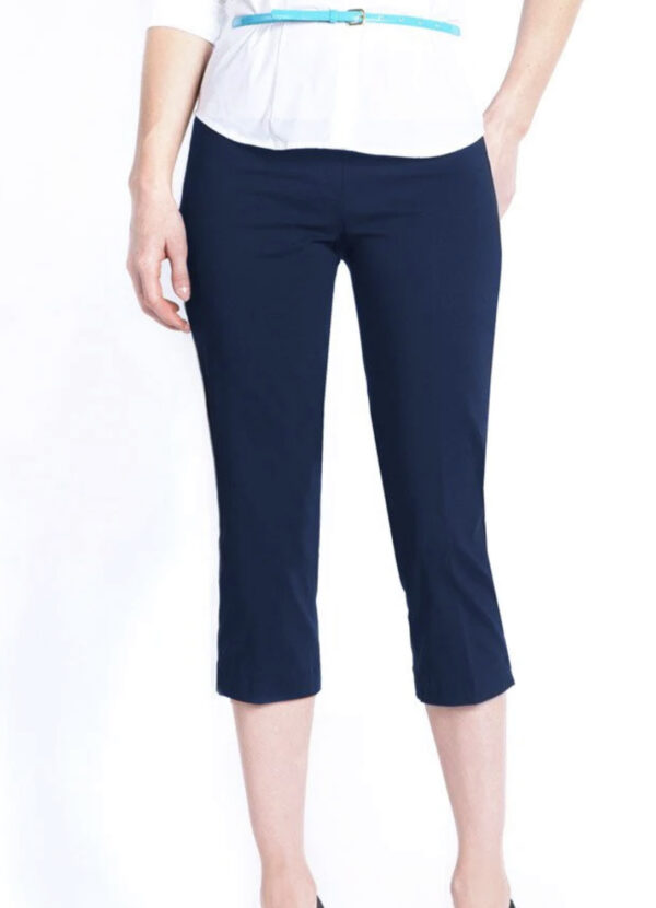 MULTIPLES MIDNIGHT NAVY SLIMSATION CAPRI PANT - Image 3