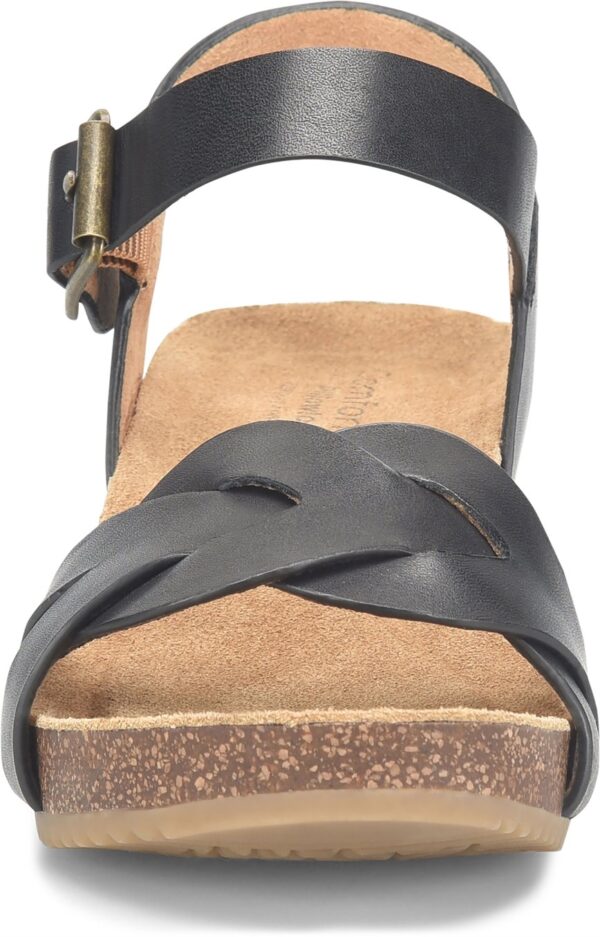 COMFORTIVA ERENA BLACK LEATHER WEDGE - Image 6