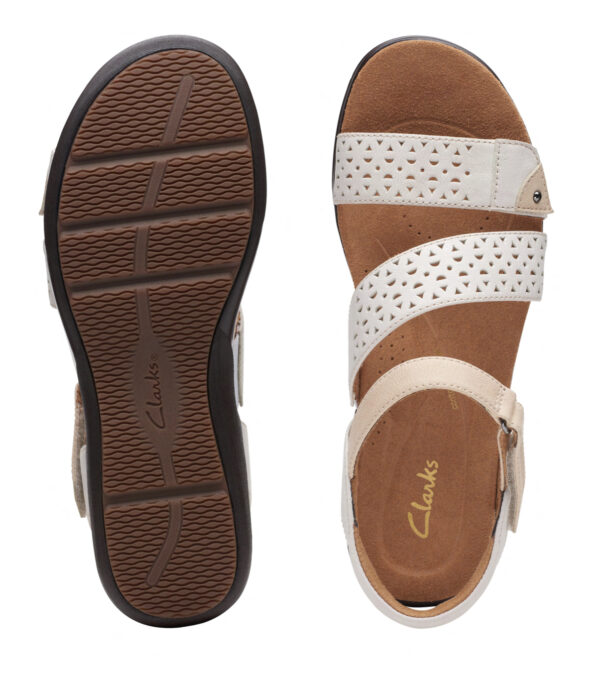 CLARKS KITLY WAY WHITE LEATHER - Image 2