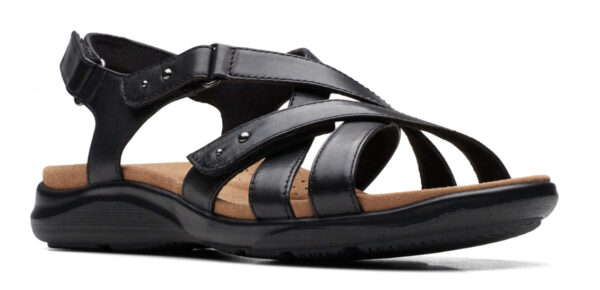 CLARKS KITLY GO BLACK LEATHER - Image 5