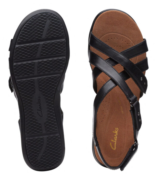 CLARKS KITLY GO BLACK LEATHER - Image 7