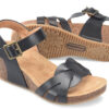 COMFORTIVA ERENA BLACK LEATHER WEDGE - Image 8