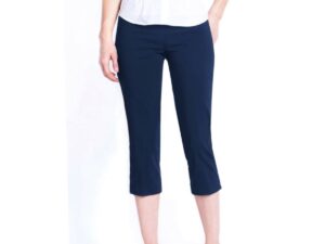 MULTIPLES MIDNIGHT NAVY SLIMSATION CAPRI PANT