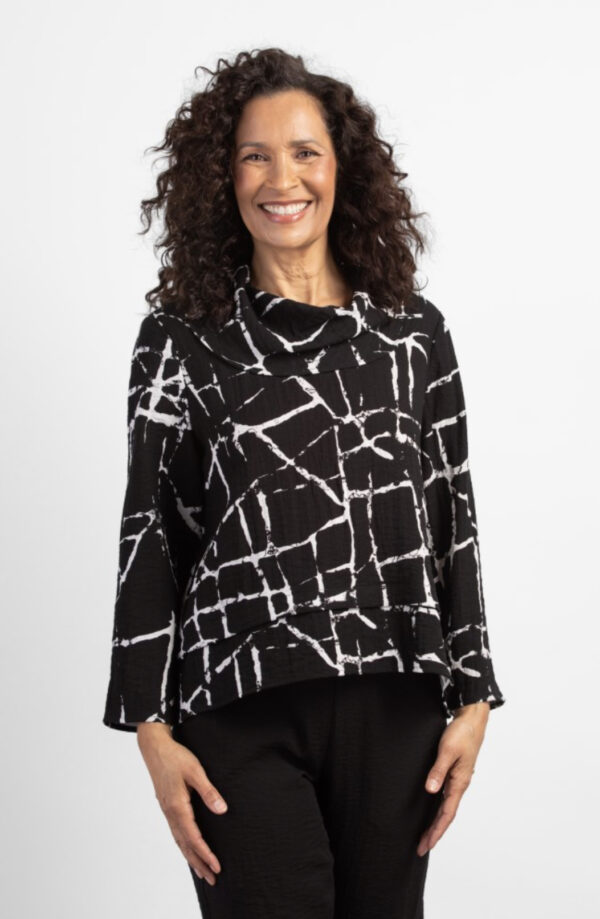 HABITAT DRAPE COLLAR PULLOVER