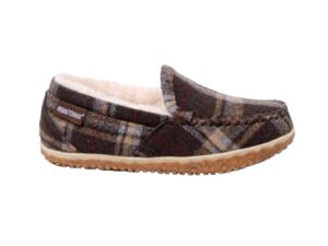 MINNETONKA CHOCOLATE PLAID TEMPE MOC
