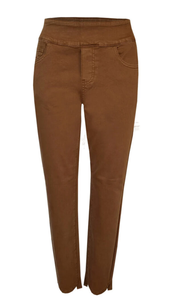 ETHYL COGNAC PULL-ON WITH HEM DETAIL