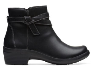 CLARKS ANGIE SPICE BLACK LEATHER