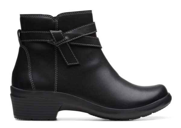 CLARKS ANGIE SPICE BLACK LEATHER