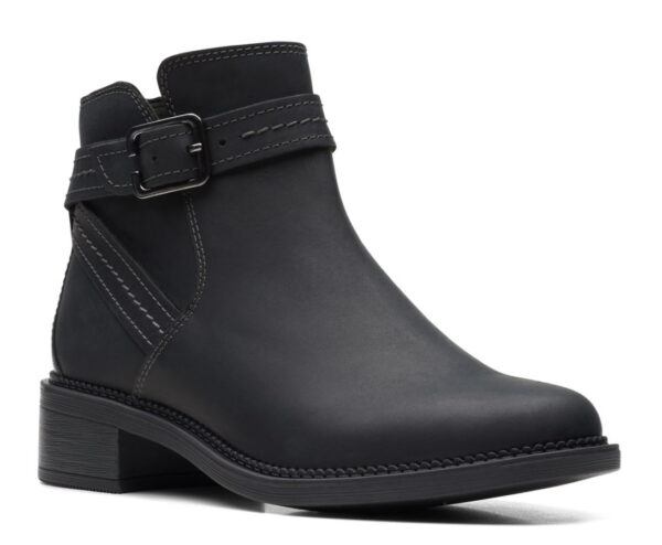 CLARKS MAYE STRAP BLACK LEATHER - Image 6