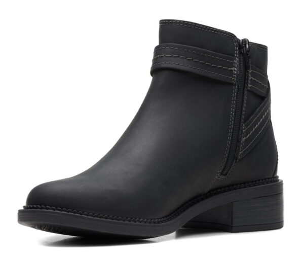 CLARKS MAYE STRAP BLACK LEATHER - Image 4