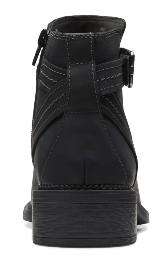 CLARKS MAYE STRAP BLACK LEATHER - 6th Street Fashions & Footwear ...