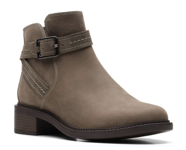 CLARKS MAYE STRAP DARK TAUPE LEATHER - Image 6