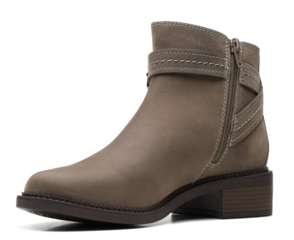 CLARKS MAYE STRAP DARK TAUPE LEATHER - Image 4
