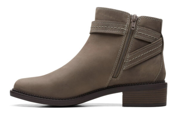 CLARKS MAYE STRAP DARK TAUPE LEATHER - Image 3