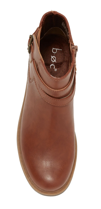 B.O.C. CLAIRA DARK TAN BOOTIE - 6th Street Fashions and Footwear
