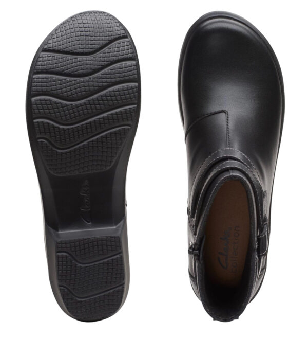 CLARKS ANGIE SPICE BLACK LEATHER - Image 7