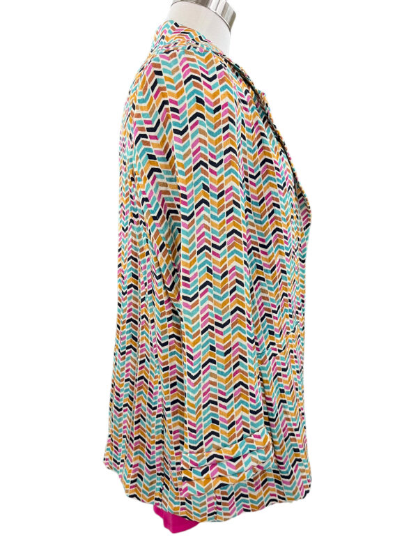 MULTIPLES SHAWL COLLAR PRINT BLAZER - Image 3