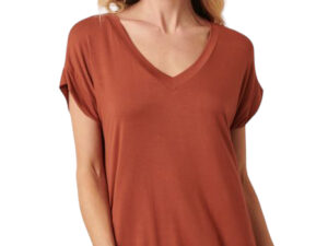 BAMBOO V-NECK  TEE