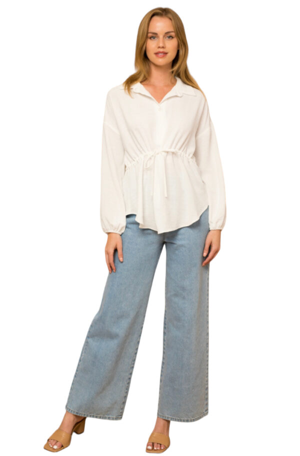 PEPLUM WAIST BLOUSE - Image 4