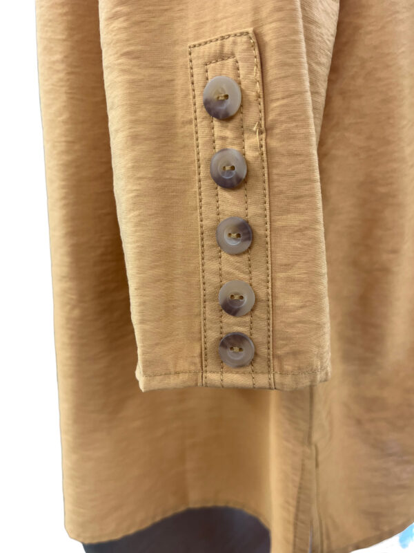 MULTIPLES Y NECK CRINKLE WOVEN BLOUSE*NOW 75% OFF* - Image 3