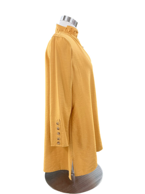 MULTIPLES Y NECK CRINKLE WOVEN BLOUSE*NOW 75% OFF* - Image 2