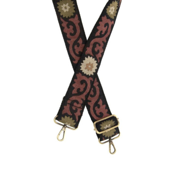 JOY SUSAN 2" FLORAL JACQUARD GUITAR STRAP - Image 5