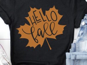 HELLO FALL LEAF TEE