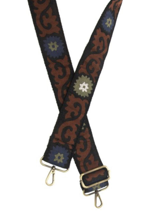 JOY SUSAN 2" FLORAL JACQUARD GUITAR STRAP - Image 2