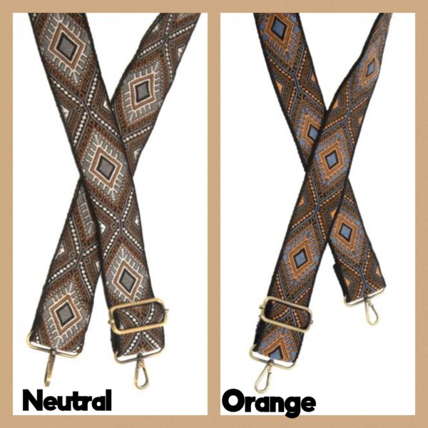 JOY SUSAN 2" KAZAK EMBROIDERED GUITAR STRAP