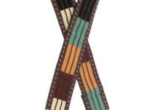 JOY SUSAN 2" MULTI STRIPE COLOR BLOCK GUITAR STRAP