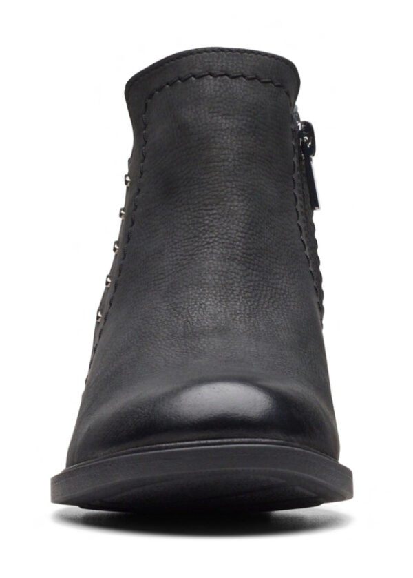 CLARKS NEVA LO BLACK LEATHER - Image 6
