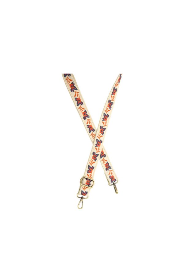 JOY SUSAN 1.2" ABSTRACT ORCHID GUITAR STRAP