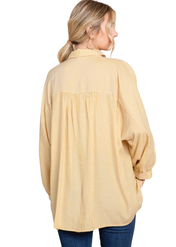 STRIPED DOLMAN SLEEVE BLOUSE - Image 3