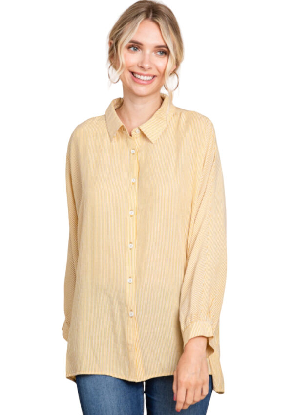 STRIPED DOLMAN SLEEVE BLOUSE - Image 2
