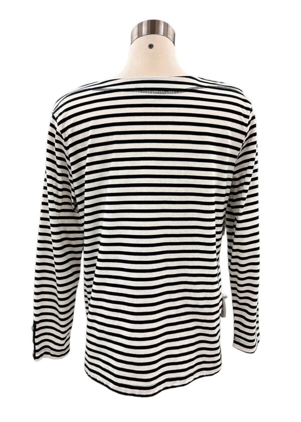 SOUTHERN LADY LONG SLEEVE STRIPED KNIT TOP - Image 2