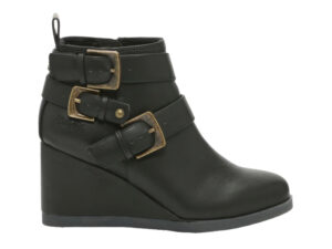 BLOWFISH BLACK WEDGE BOOTIE