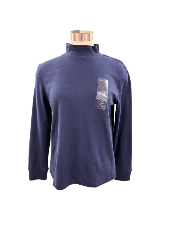 SOUTHERN LADY LONG SLEEVE MOCK NECK KNIT TOP - Image 2