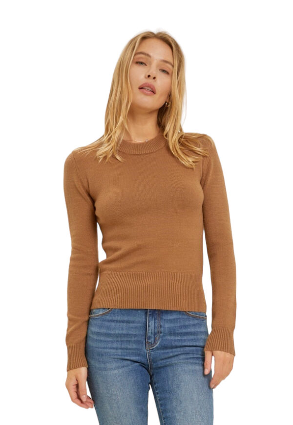 LONG SLEEVE CREW NECK SWEATER - Image 4