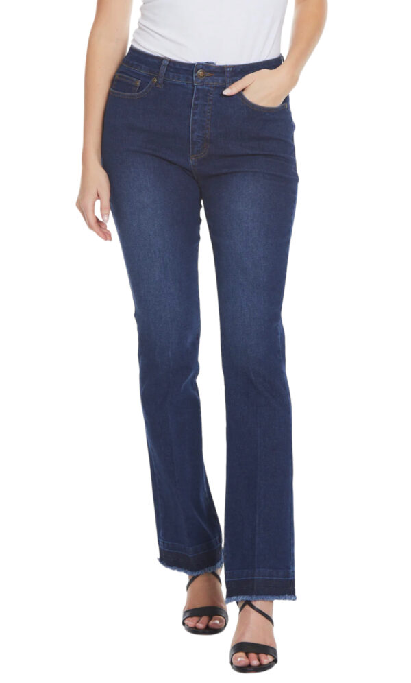 MULTIPLES ZIP FRONT RELEASED HEM BOOTCUT
