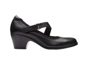 CLARKS EMILY 2 MABEL BLACK LEATHER