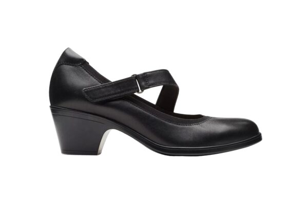 CLARKS EMILY 2 MABEL BLACK LEATHER