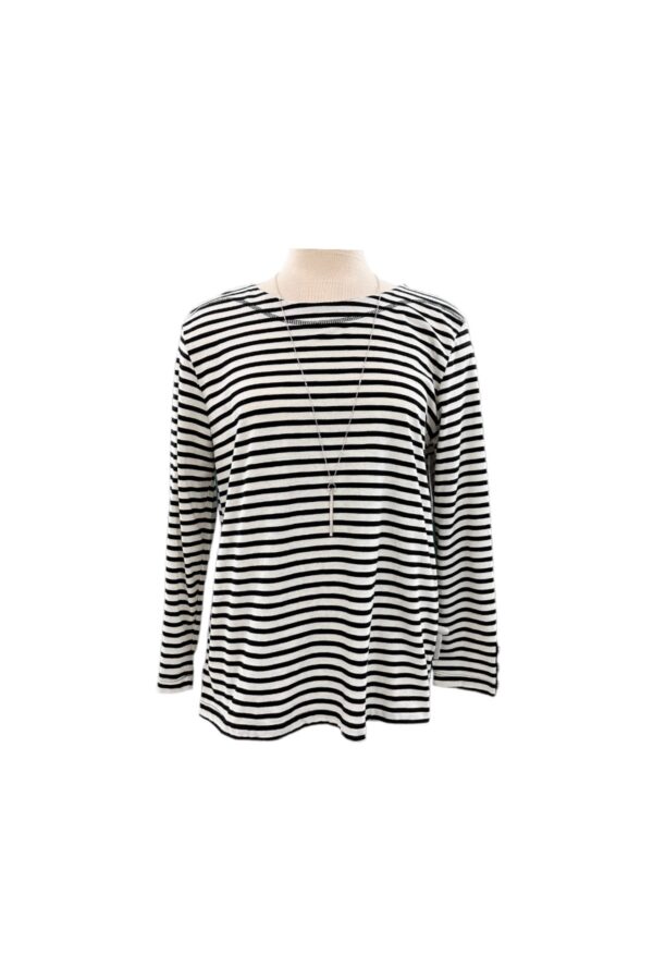 SOUTHERN LADY LONG SLEEVE STRIPED KNIT TOP