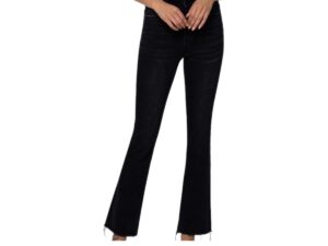 VERVET BY FLYING MONKEY HIGHRISE RAW HEM KICK FLARE
