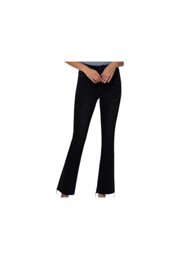 VERVET BY FLYING MONKEY HIGHRISE RAW HEM KICK FLARE