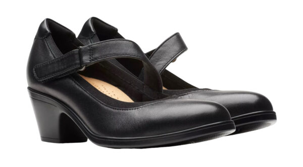 CLARKS EMILY 2 MABEL BLACK LEATHER - Image 5