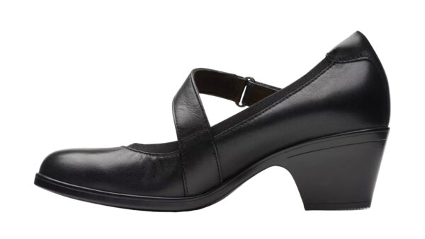 CLARKS EMILY 2 MABEL BLACK LEATHER - Image 3