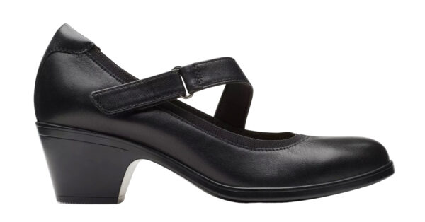 CLARKS EMILY 2 MABEL BLACK LEATHER - Image 2