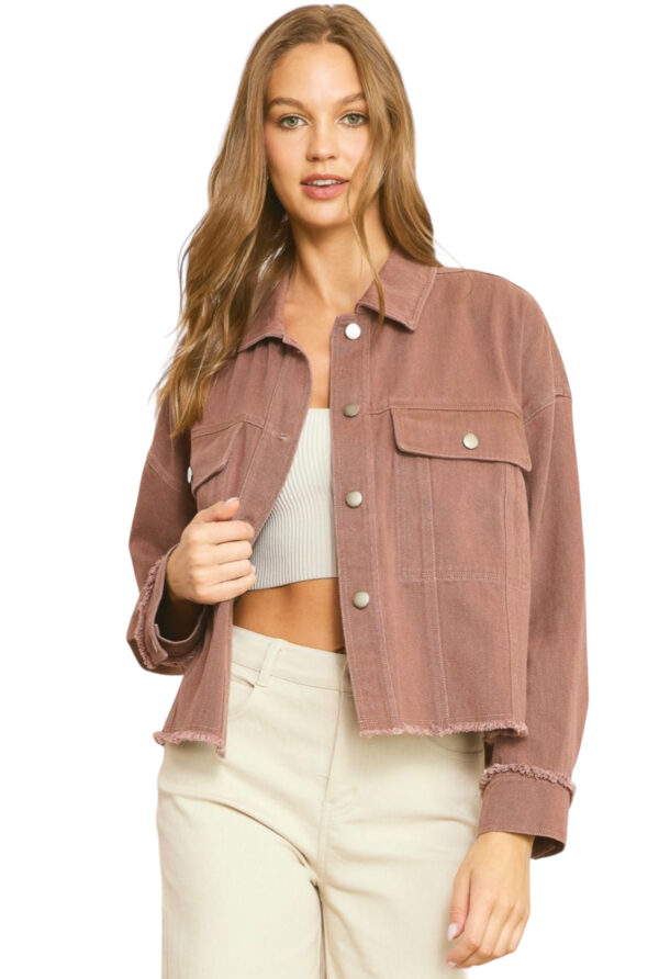 FRAYED EDGE JACKET*NOW 75% OFF*