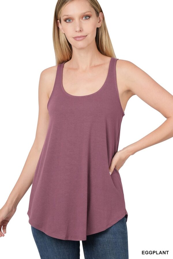 EGGPLANT RELAXED FIT TANK