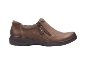 CLARKS CARLEIGH RAY TAUPE NUBUCK